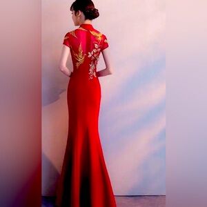 Elegant Cheongsam, Chinese Style Wedding Dress or for Special Occasion